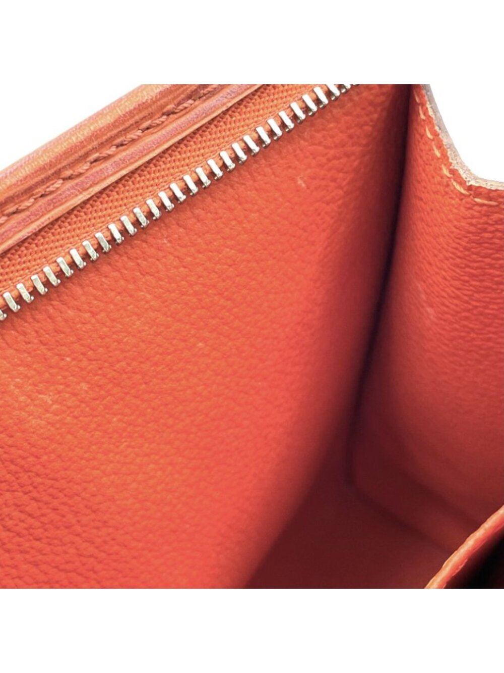 Louis Vuitton Poche Toilette Epi Leather Orange Pouch Silver - Picture 14 of 15